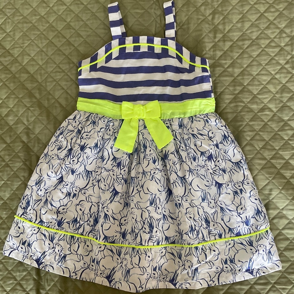 Girls Dress, Bunnies, Cotton, 4T